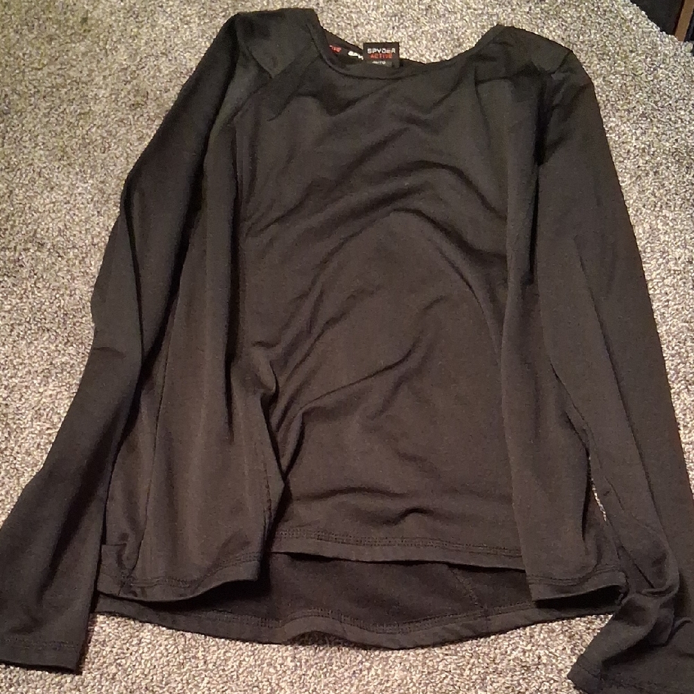 Spyder Active Black Long Sleeve Shirt